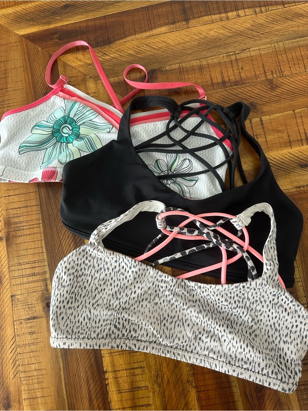 Bundle of lululemon bras sz 10